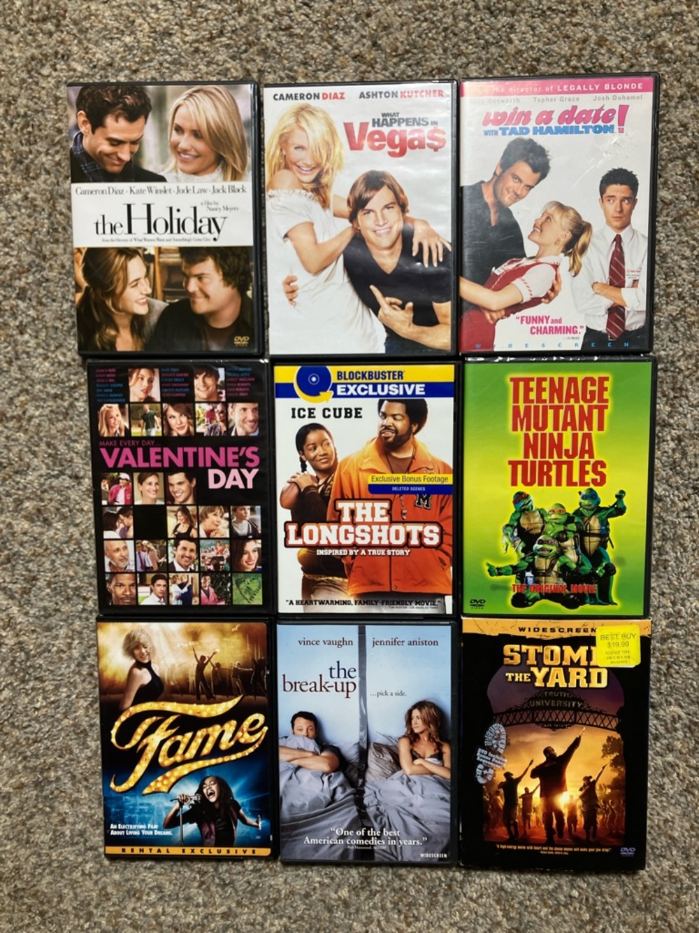 Lot of 9 DVD Movie Collection - Multiple Titles